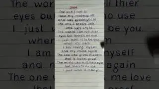 ROS&Eacute; - '3am' Lyrics #rose #shorts #fyp #lyrics #shortsfeed #youtubeshorts @moon_child0369