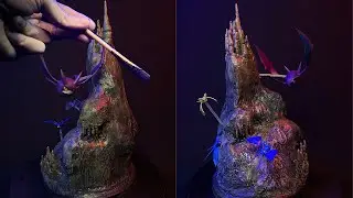 I made a Crobat Statue - Pokemon Diorama