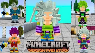 TODAS AS TRANFORMA&Ccedil;&Otilde;ES DA Addon Dragon Evolution  para  Minecraft PE 1.21.130+