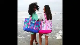 Monogrammed Mega Beach Bag
