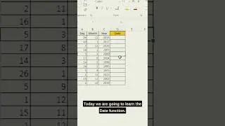 Excel date function use #exceltips