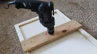 How To Attach A Drill To Back Of Canvas For Spin Art - Product Links Below