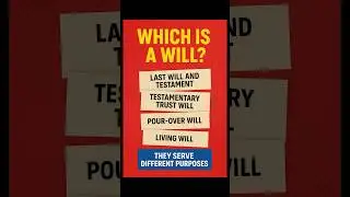 Different Types of Wills You Should Know | Estate Planning Basics #money  #estateplanning #lawyer