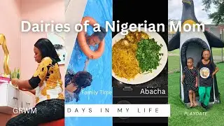 Nigerian Mom Vlog: GRWM, Unboxing Kitchen Set, Abacha Recipe, Laundry & Family Time