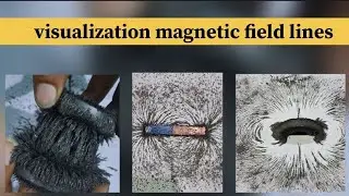 Magnetic field lines visualization by different shapes of magnet 🧲| simple magnet experiment at home
