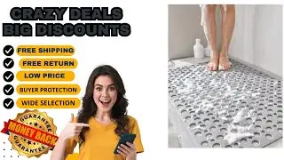 Bath Mat With Drain Holes Non Slip Bath Mat Easy Clean Bathtub Mat With Drain Holes And Suction Cups