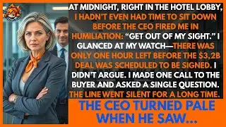 I Was Terminated in a Hotel Lobby at Midnight. One Call Upstairs Triggered a $3.2B Sale