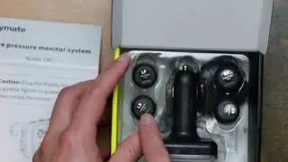 Raw Unboxing Tymate TM7 Tire Pressure Monitoring System, Wireless TPMS with 4 External Sensors &