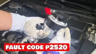 How to Fix Error Code P2520 ,  change diesel / fuel filter on Volvo S40