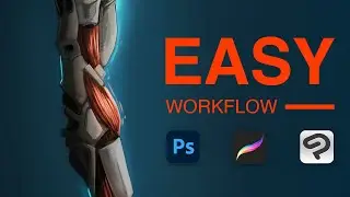 One of the easiest workflows for digital painting!