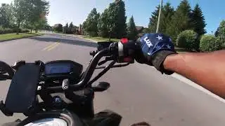 RIDING THE GROM THROUGH THE CHICAGO SUBURBS (RAW AUDIO)