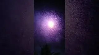 violet colour skyshell #skyshot #biggest #fireworks #payyanur