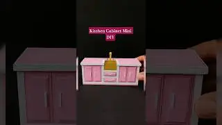 How to Make a Miniature Kitchen Sink Cabinet | DIY Dollhouse Furniture Tutorial #diy #miniature