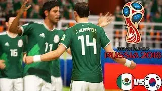 Mexico VS Corea del Sur 2018 Mundial Rusia Partido Fifa 18 World Cup