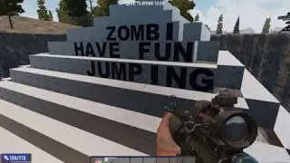 7 Days to Die . Zombi have fun jumping .EASY BLOOD MOON BASE DESIGN.