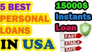 5 BEST PERSONAL LOANS in the USA - Borrow 15000$ with Bad Credit history