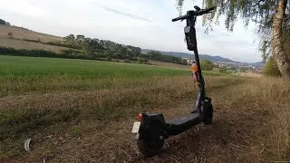 E Scooter Scotex H20 erste Testfahrt in den Wolfhager Stadt und Graner Berg