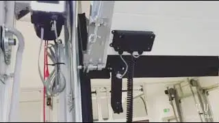 FORCE BASE industrial door drive working with safety optical edge sensors on a wicket door