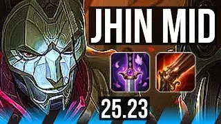 JHIN vs AHRI (MID) | 9/3/7 | EUW Challenger | 25.23