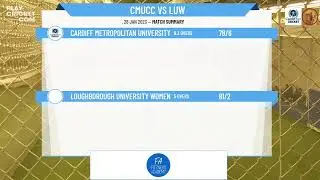 ECB Friendly - Women's University Cricket - SEMI FINAL - Cardiff Metropolitan Uni v Loughborough