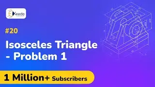 Isosceles Triangle Problem No.1 - Projection of Planes - Engineering Drawing