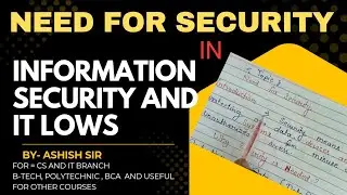 #Need_for_Security_in_Information_Security_&_IT_Laws | Free_Notes@NotesTube-25 