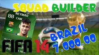 FIFA 14 | Squad Builder | BRAZYLIA | iMOTM NEYMAR!!!!!! - 7.000.000 Coins!