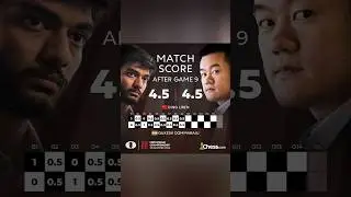 Round 9 Ends in a Draw | World Chess Championship 2024 | #dinggukesh #chess #sportslove