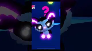 Making the new adopt me Halloween pet, the Aye Aye, a mega neon!