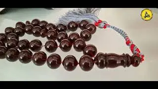 ☀️Amber Prayer Beads – Tasbih Misbaha Subha Dhikr Amber Rosary 150g 33 beads📿