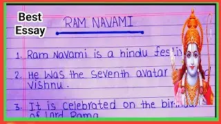 Essay on Ram Navami in English / 5 Line essay on ramnavami / ramnavami per english mein nibandh