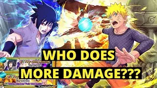 Naruto Blazing 7 Star Naruto & Sasuke Showcase!! Who Does More Damage?? (Boosting them to 150%)