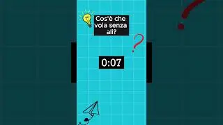 Indovinello: Cos'&egrave; che vola senza ali? #indovinelli #quiz #intrattenimento
