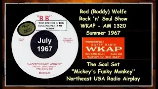Soul Set - Mickeys Funky Monkey (Rare 1967 Northern Soul WKAP Rod Wolfe Show)