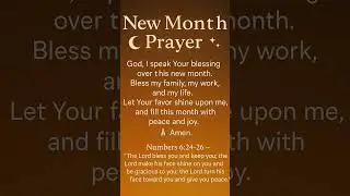 New Month Prayer 🌙✨ | Numbers 6:24&ndash;26 | Blessings & Favor