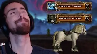 Asmongold Gets Exalted With Champions Of Azeroth And Proudmoore Admiralty And Buys New Mount!