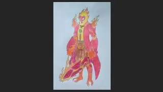 Ben 10 heatblast alien drawing