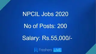 Jobs in Nuclear Power Corporation of India NPCIL Recruitment 2020