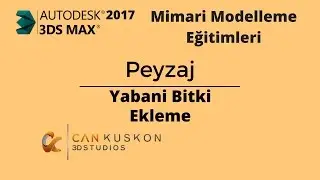 3Ds Max Peyzaj PF Source ve Vray Instancer ile bitki eklemek T&uuml;rk&ccedil;e Mimari Modelleme Eğitimleri 2017