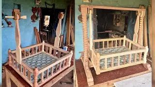 Children swinging  woodworking patti pratapgarh 