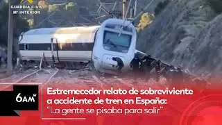 Duro relato de sobreviviente a accidente de tren en España: “la gente se pisaba para salir” | 6AM W