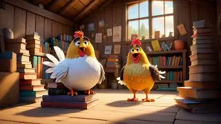 Four Chubby Chickens Learn to Read | Phonics Song for Kids | Nursery Rhymes and Baby Learning