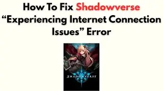 Как исправить ошибку &laquo;Проблемы с подключением к Интернету&raquo; в Shadowverse
