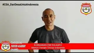 Support Coach Kurniawan untuk para anak didik Cakrabuana Soccer Academy