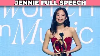 Jennie&rsquo;s 'Global Force' Award Speech at Billboard Women in Music: Fans Went Crazy!  |#jennie