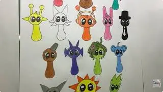 How to Draw & Color Baby Sprunki 2