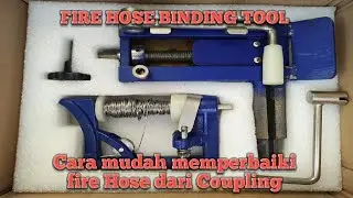 FIRE HOSE BINDING TOOL ON TANKER SHIP