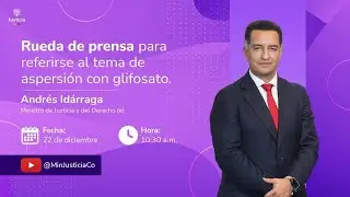 Rueda de prensa aspersión con glifosato