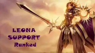 Gameplay lol, Leona Support ranked s7!!