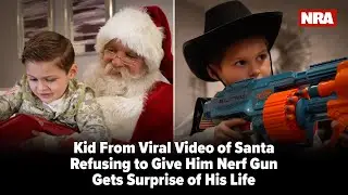Kid From Viral Video of Santa Refusing to Give Him Nerf Gun Gets Surprise of His Life